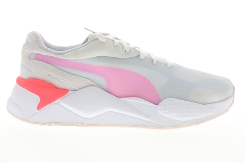 Puma RS-X3 Plas Tech 37164001 Womens Gray Mesh Lace Up Lifestyle Sneakers Shoes