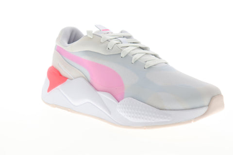 Puma RS-X3 Plas Tech 37164001 Womens Gray Mesh Lace Up Lifestyle Sneakers Shoes