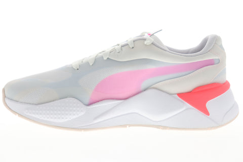 Puma RS-X3 Plas Tech 37164001 Womens Gray Mesh Lace Up Lifestyle Sneakers Shoes