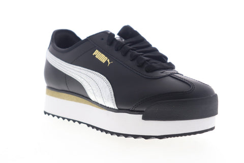 Puma Roma Amor Metal 37170202 Womens White Synthetic Lace Up Sneakers Shoes