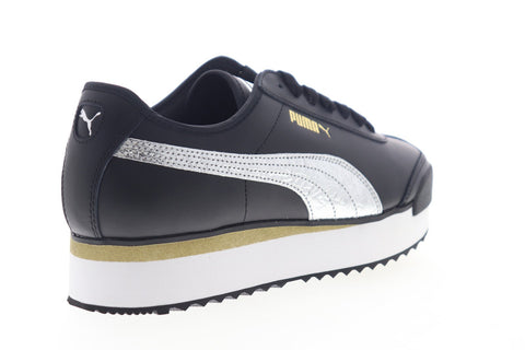 Puma Roma Amor Metal 37170202 Womens White Synthetic Lace Up Sneakers Shoes