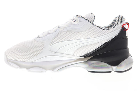 Puma Cell Dome Galaxy 37176301 Mens White Mesh Low Top Lifestyle Sneakers Shoes