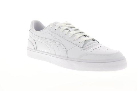 Puma Ralph Sampson Vulc 37190701 Mens White Leather Low Top Sneakers Shoes
