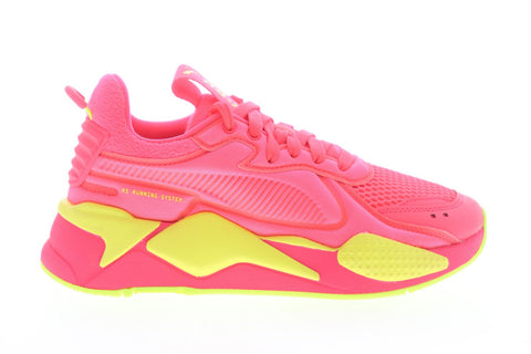 Puma Rs-X Soft Case 37198301 Womens Pink Mesh Lace Up Low Top Sneakers Shoes