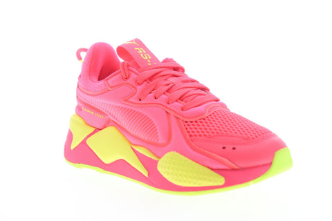Puma Rs-X Soft Case 37198301 Womens Pink Mesh Lace Up Low Top Sneakers Shoes
