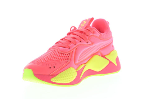 Puma Rs-X Soft Case 37198301 Womens Pink Mesh Lace Up Low Top Sneakers Shoes