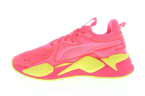 Puma Rs-X Soft Case 37198301 Womens Pink Mesh Lace Up Low Top Sneakers Shoes