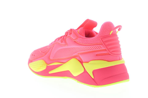 Puma Rs-X Soft Case 37198301 Womens Pink Mesh Lace Up Low Top Sneakers Shoes