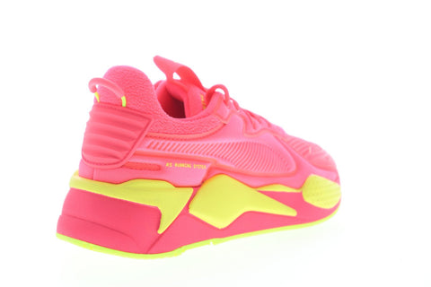 Puma Rs-X Soft Case 37198301 Womens Pink Mesh Lace Up Low Top Sneakers Shoes
