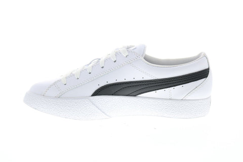 Puma Love 37210408 Womens White Leather Lace Up Lifestyle Sneakers Shoes