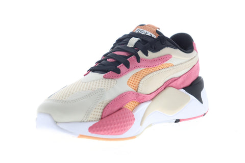 Puma RS-X3 Mesh Pop 37211701 Womens Beige Mesh Low Top Sneakers Shoes