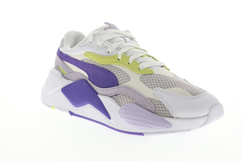 Puma RS-X3 Mesh Pop 37211702 Womens Gray Mesh Low Top Sneakers Shoes