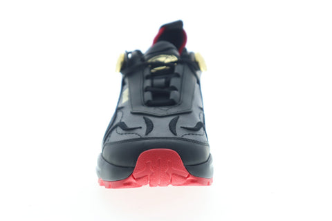 Puma Cell Stellar X Balmain Paris 37217201 Womens Black Leather Low Top Sneakers Shoes