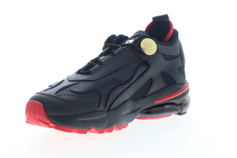 Puma Cell Stellar X Balmain Paris 37217201 Womens Black Leather Low Top Sneakers Shoes