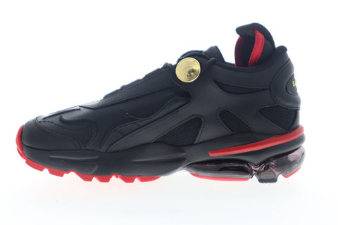 Puma Cell Stellar X Balmain Paris 37217201 Womens Black Leather Low Top Sneakers Shoes