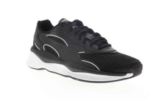 Puma RS-Pure Base 37225102 Mens Black Mesh Lace Up Lifestyle Sneakers Shoes