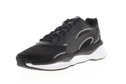 Puma RS-Pure Base 37225102 Mens Black Mesh Lace Up Lifestyle Sneakers Shoes