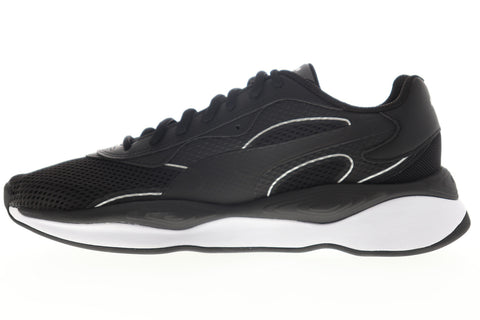 Puma RS-Pure Base 37225102 Mens Black Mesh Lace Up Lifestyle Sneakers Shoes