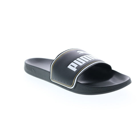 Puma Leadcat FTR 37227601 Mens Black Synthetic Slides Slip On Sandals Shoes