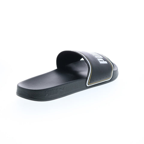 Puma Leadcat FTR 37227601 Mens Black Synthetic Slides Slip On Sandals Shoes