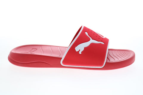 Puma Popcat 20 TS 37228203 Mens Red Synthetic Slides Sandals Shoes