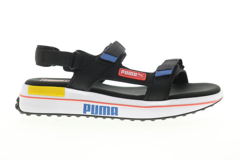 Puma Future Rider Sandal 37231804 Mens Black Canvas Sport Sandals Shoes