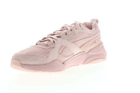 Puma Nova 2 X Hello Kitty 37232701 Womens Pink Suede Lace Up Sneakers Shoes