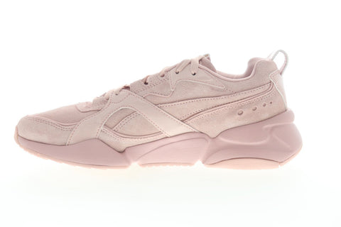 Puma Nova 2 X Hello Kitty 37232701 Womens Pink Suede Lace Up Sneakers Shoes