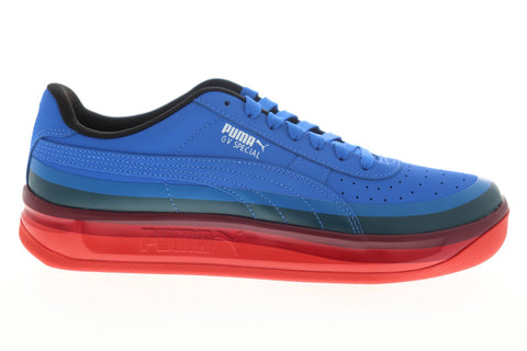 Puma GV Special Faded 37245802 Mens Blue Leather Low Top Sneakers Shoes
