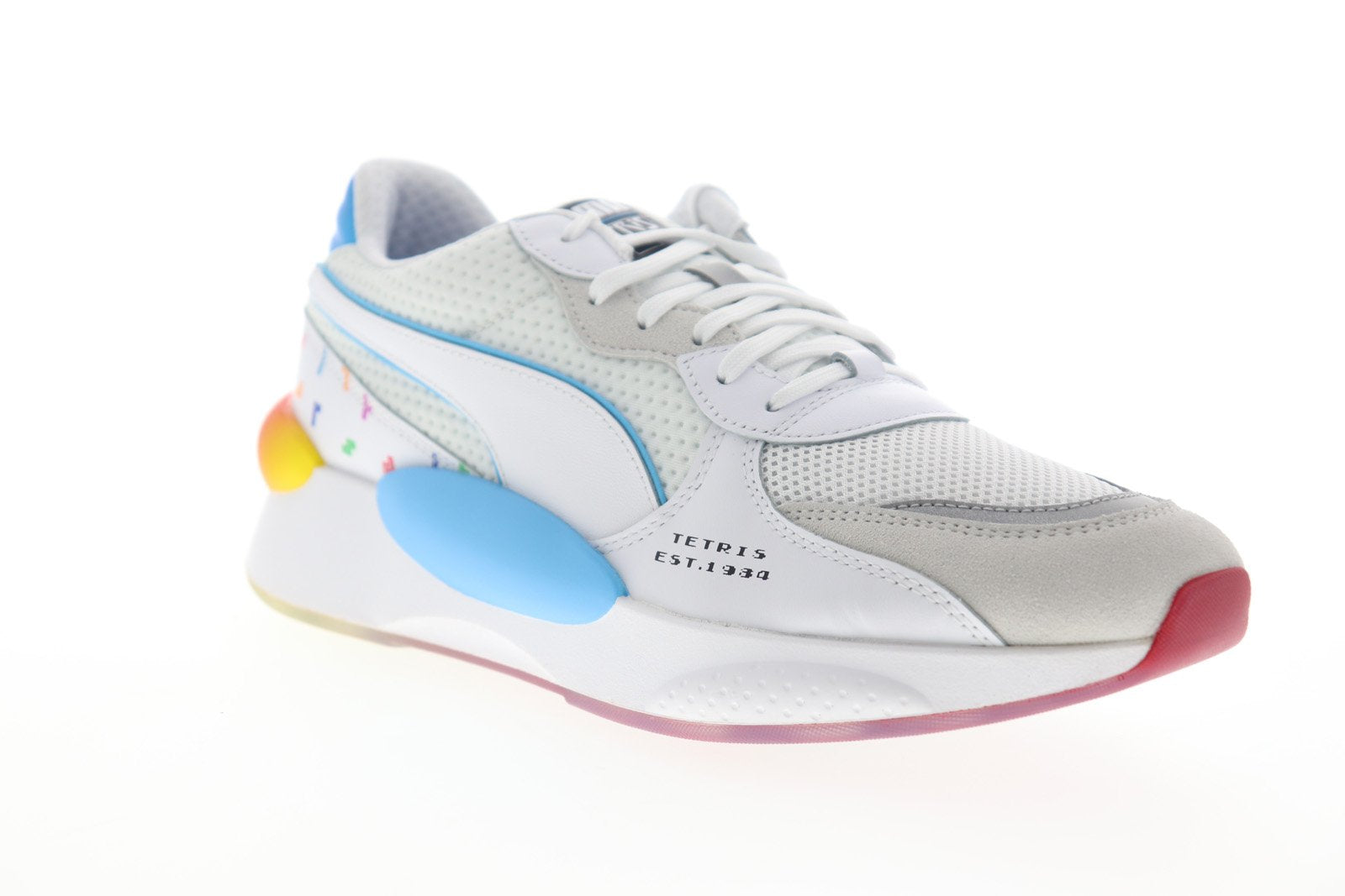 Puma RS 9.8 X Tetris 37249001 Mens White Mesh Lace Up Sneakers