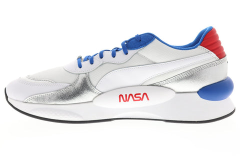 Puma Rs 9.8 Space Agency 37250901 Mens White Mesh Low Top Sneakers Shoes