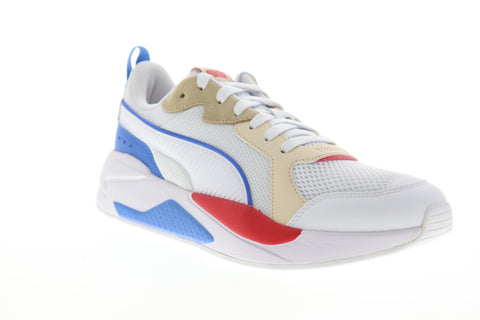 Puma X-Ray 37260208 Mens White Mesh Lace Up Lifestyle Sneakers Shoes