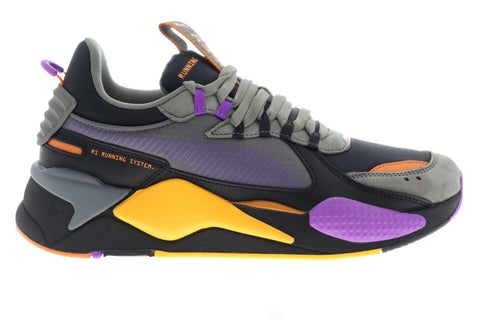 Puma Rs-X O.H 37280301 Mens Black Canvas Lace Up Low Top Sneakers Shoes