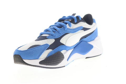 Puma Rs-X3 Super 37288402 Mens Blue Mesh Lace Up Low Top Sneakers Shoes