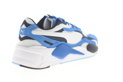 Puma Rs-X3 Super 37288402 Mens Blue Mesh Lace Up Low Top Sneakers Shoes