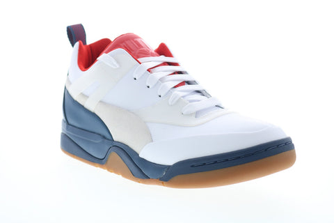 Puma Palace Guard Leather 37289001 Mens White Leather Low Top Sneakers Shoes