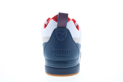 Puma Palace Guard Leather 37289001 Mens White Leather Low Top Sneakers Shoes
