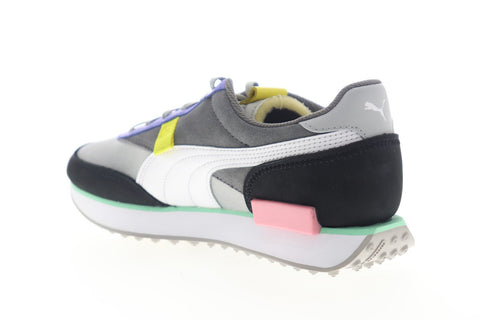 Puma Future Rider Royale 37289302 Womens Gray Suede Lace Up Sneakers Shoes