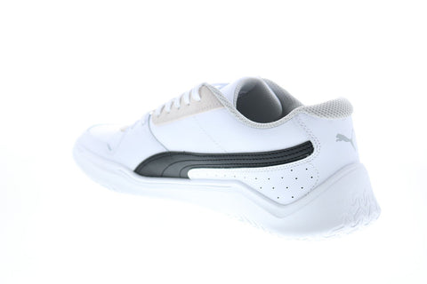 Puma Dc Past 37302102 Mens White Leather Lace Up Lifestyle Sneakers Shoes