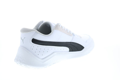 Puma Dc Past 37302102 Mens White Leather Lace Up Lifestyle Sneakers Shoes