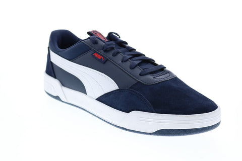 Puma C-Skate 37202904 Mens Blue Wide Suede Lace Up Lifestyle Sneakers Shoes