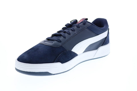 Puma C-Skate 37302904 Mens Blue Wide Suede Lace Up Lifestyle Sneakers Shoes