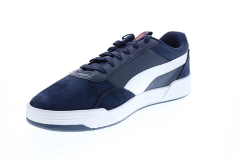 Puma C-Skate 37202904 Mens Blue Wide Suede Lace Up Lifestyle Sneakers Shoes