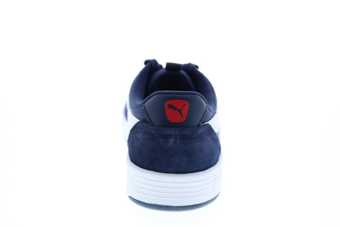 Puma C-Skate 37202904 Mens Blue Wide Suede Lace Up Lifestyle Sneakers Shoes