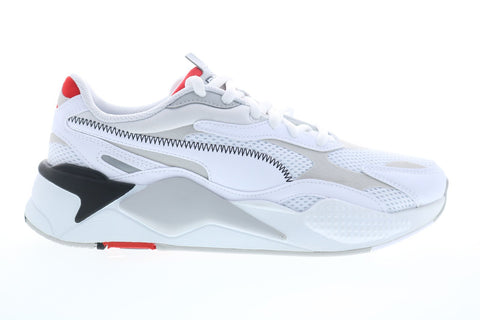 Puma Rs-X3 Millenium 37323602 Mens White Mesh Lace Up Low Top Sneakers Shoes