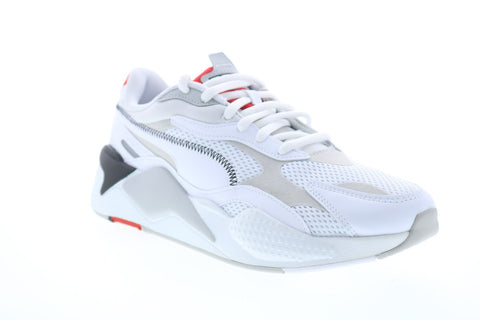 Puma Rs-X3 Millenium 37323602 Mens White Mesh Lace Up Low Top Sneakers Shoes