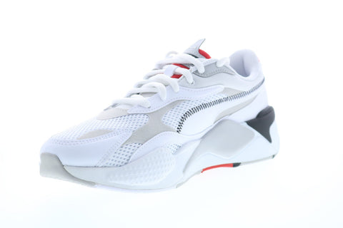 Puma Rs-X3 Millenium 37323602 Mens White Mesh Lace Up Low Top Sneakers Shoes