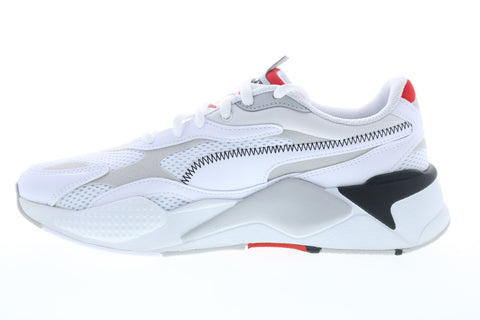 Puma Rs-X3 Millenium 37323602 Mens White Mesh Lace Up Low Top Sneakers Shoes