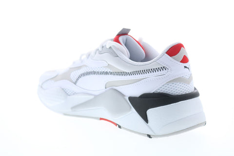 Puma Rs-X3 Millenium 37323602 Mens White Mesh Lace Up Low Top Sneakers Shoes