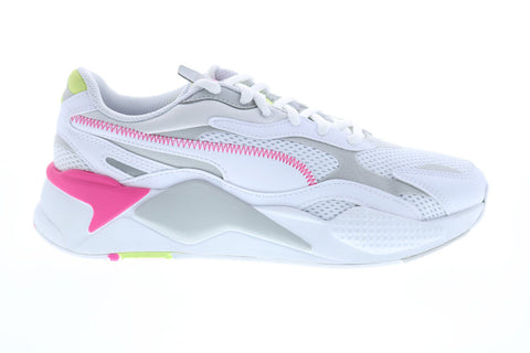 Puma RS-X3 Millenium 37323604 Mens White Mesh Lace Up Lifestyle Sneakers Shoes